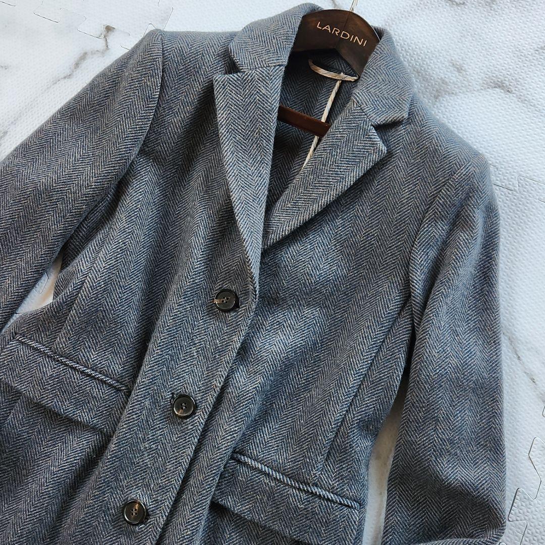 入手困難✨エトロ チェスターコート カシミヤ ヘリンボーン 大きいサイズ