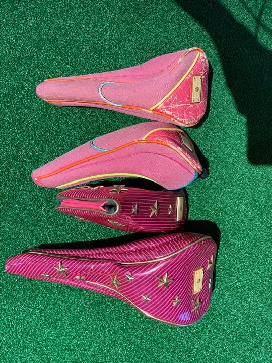 MARK&LONA キャディバック ピンク エナメル