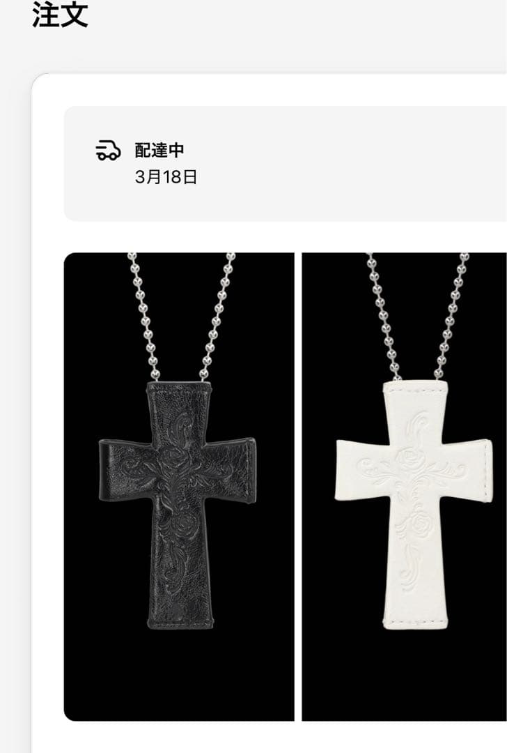 小物 sculptor crossleather strap wallet black