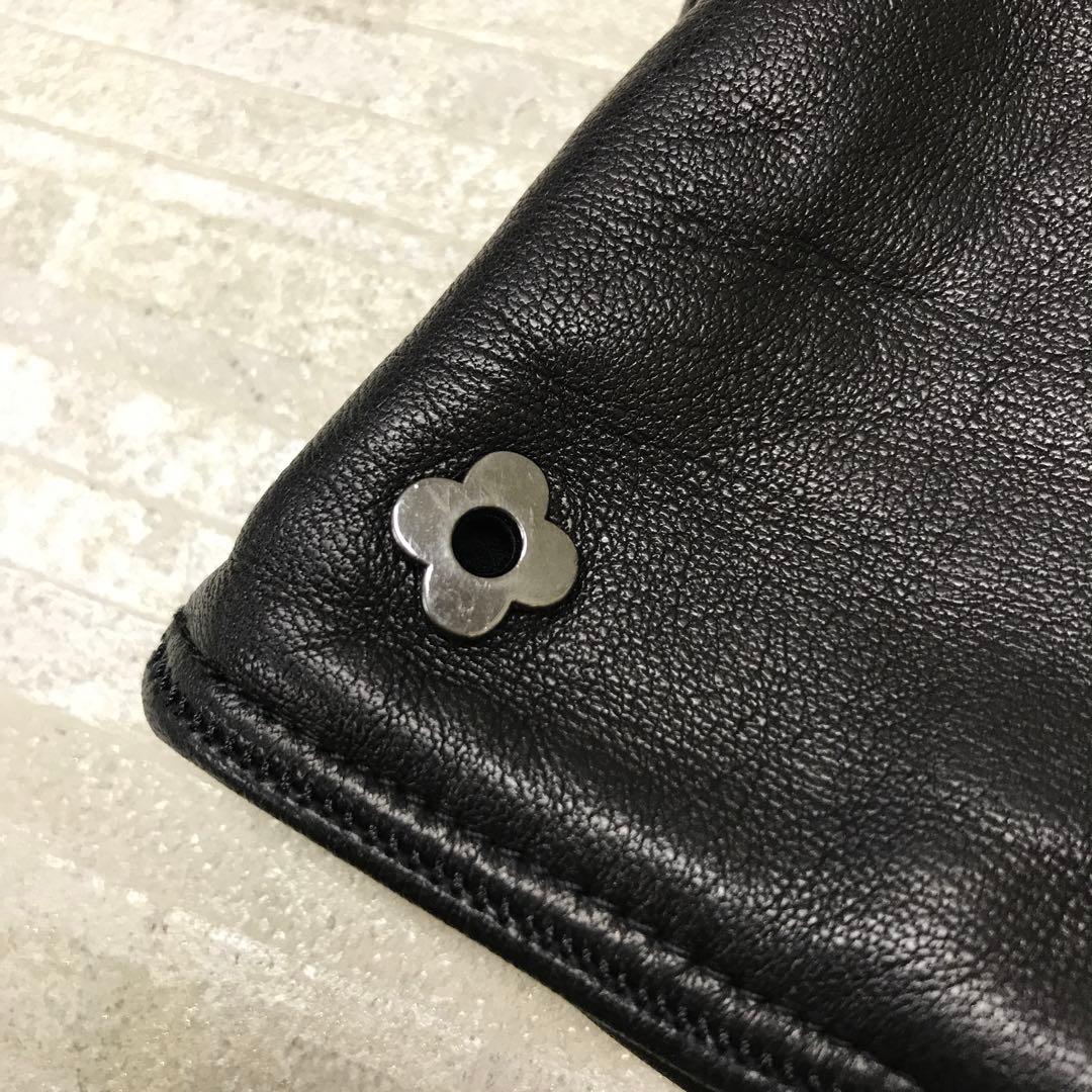 nm-205 LARDINI フラワーメタル 手袋 ラムレザー カシミヤ