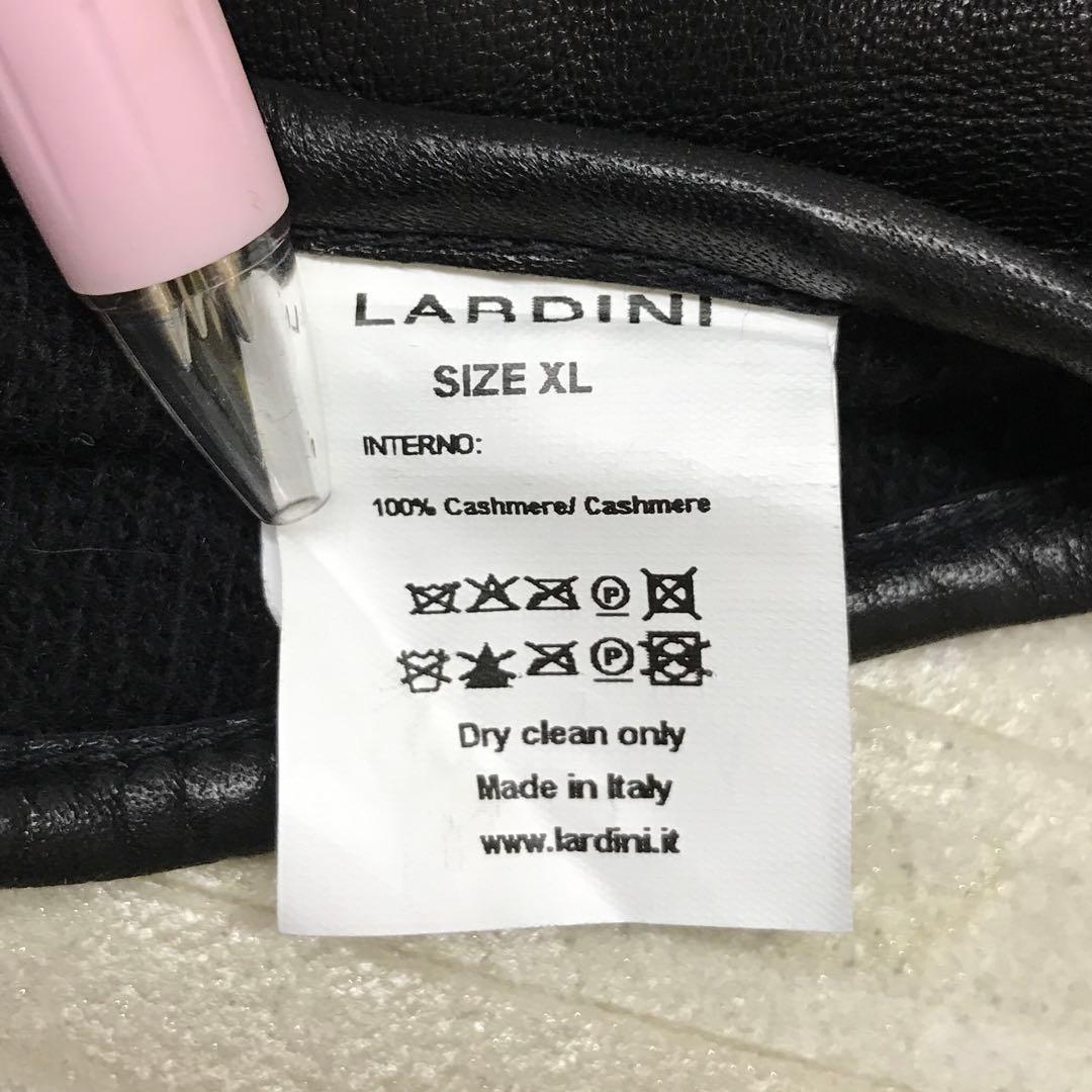 nm-205 LARDINI フラワーメタル 手袋 ラムレザー カシミヤ