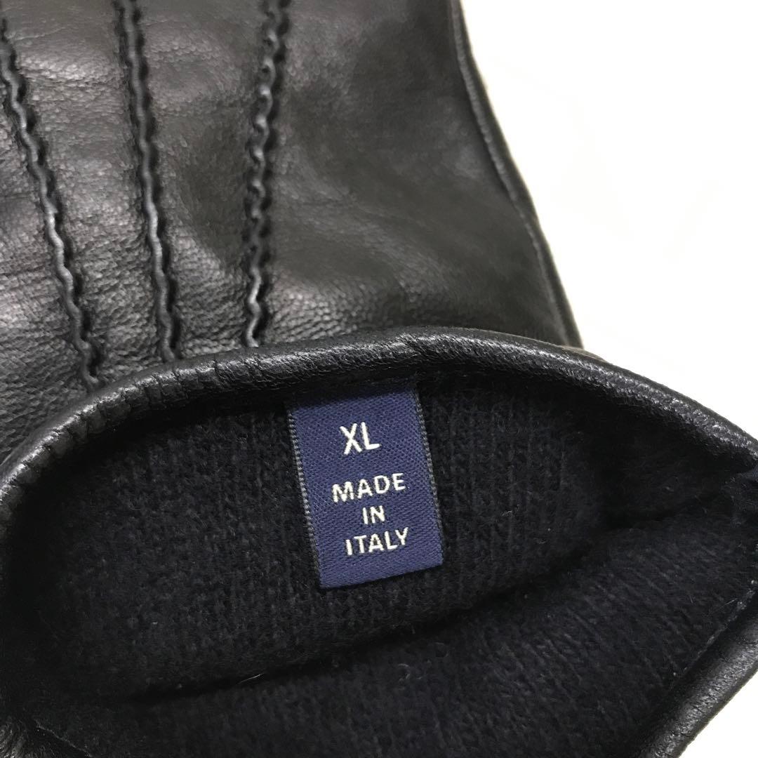 nm-205 LARDINI フラワーメタル 手袋 ラムレザー カシミヤ