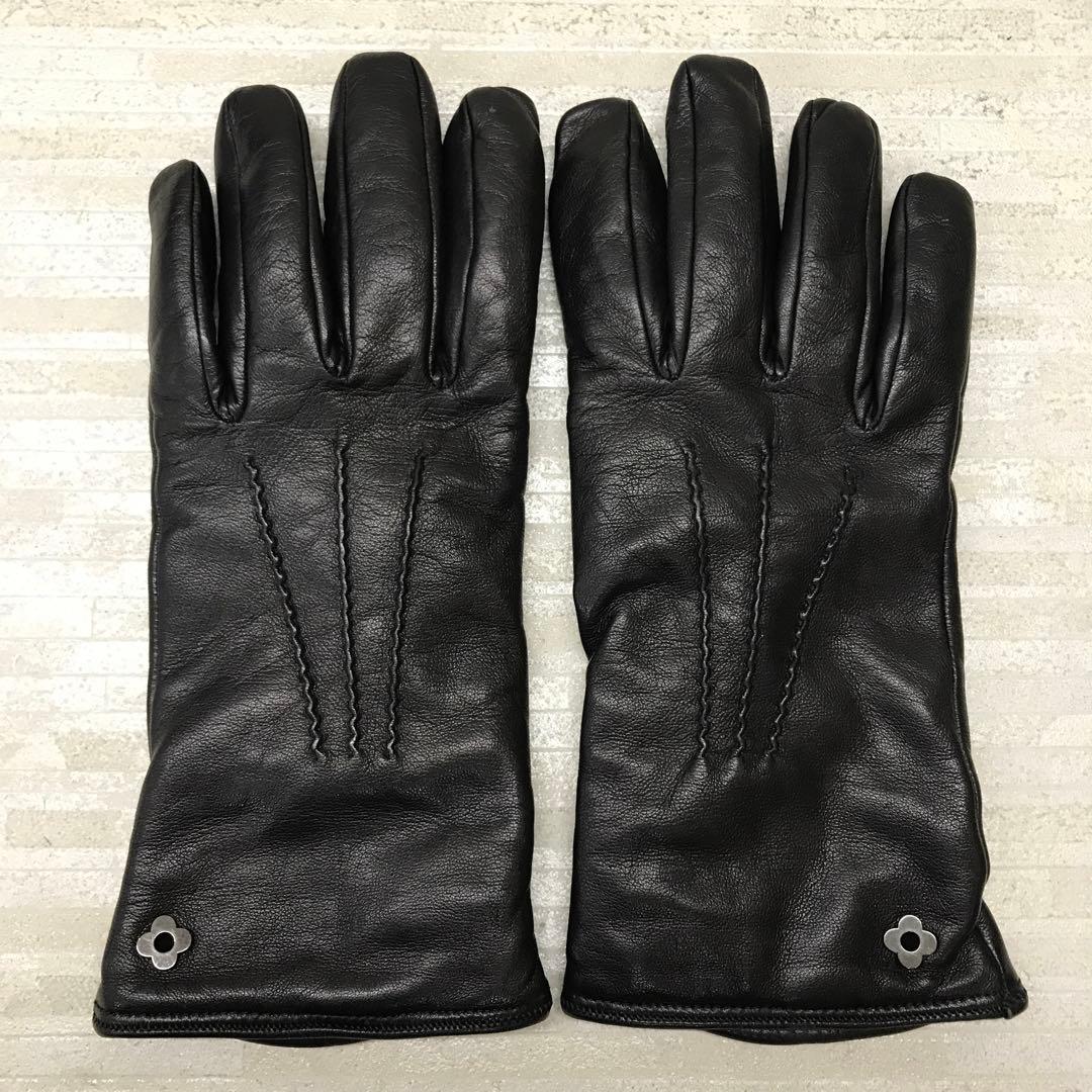 nm-205 LARDINI フラワーメタル 手袋 ラムレザー カシミヤ