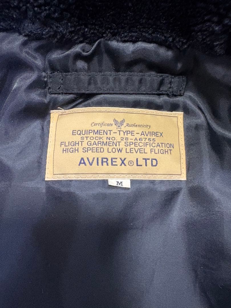 【再値下げ】AVIREX N3B ミリタリージャケット M ブラック