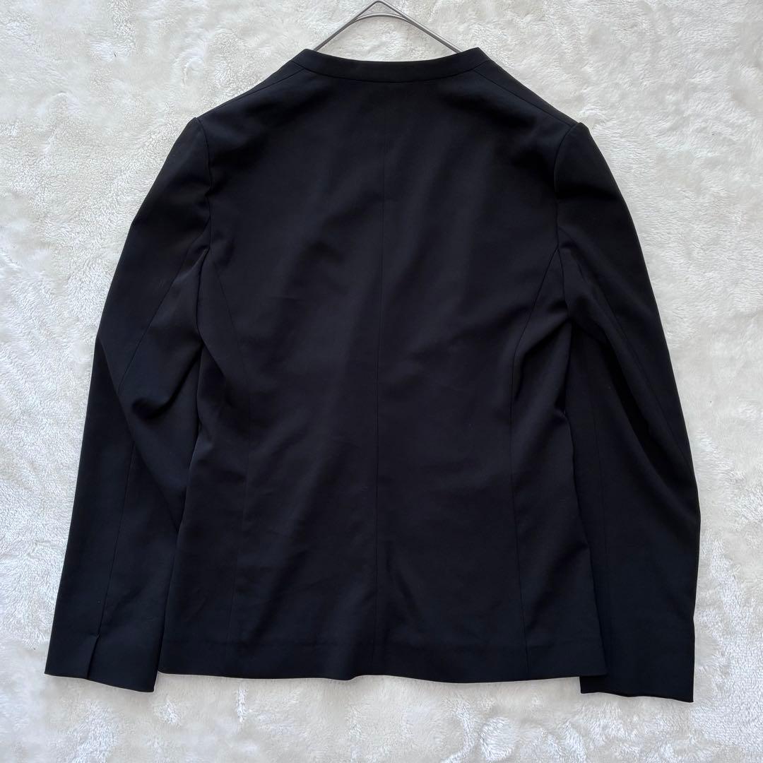 極美品】ICBファイド　ノーカラージャケット　黒ブラックMサイズ　通勤きれいめ