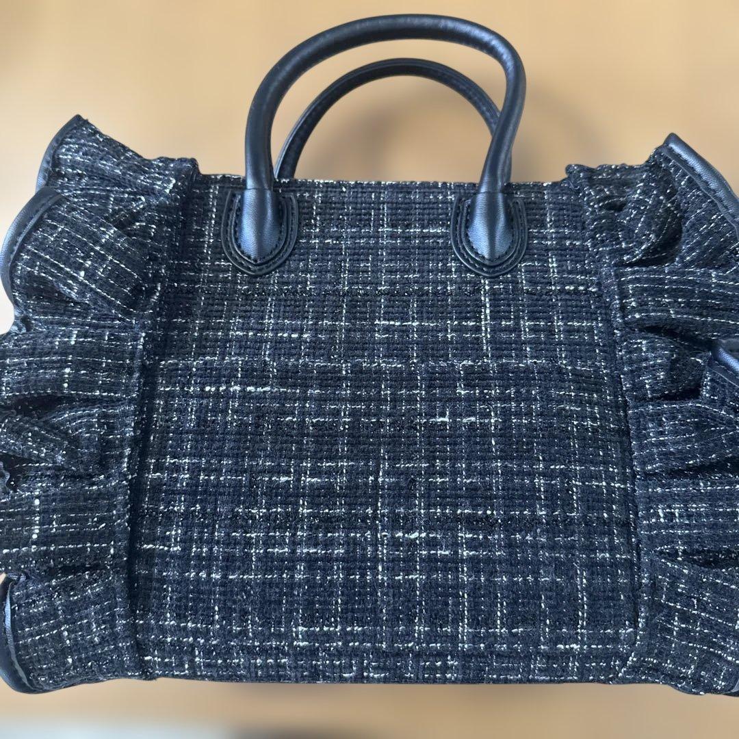 リリディ　推し活バッグ　痛バ　ツイード　黒