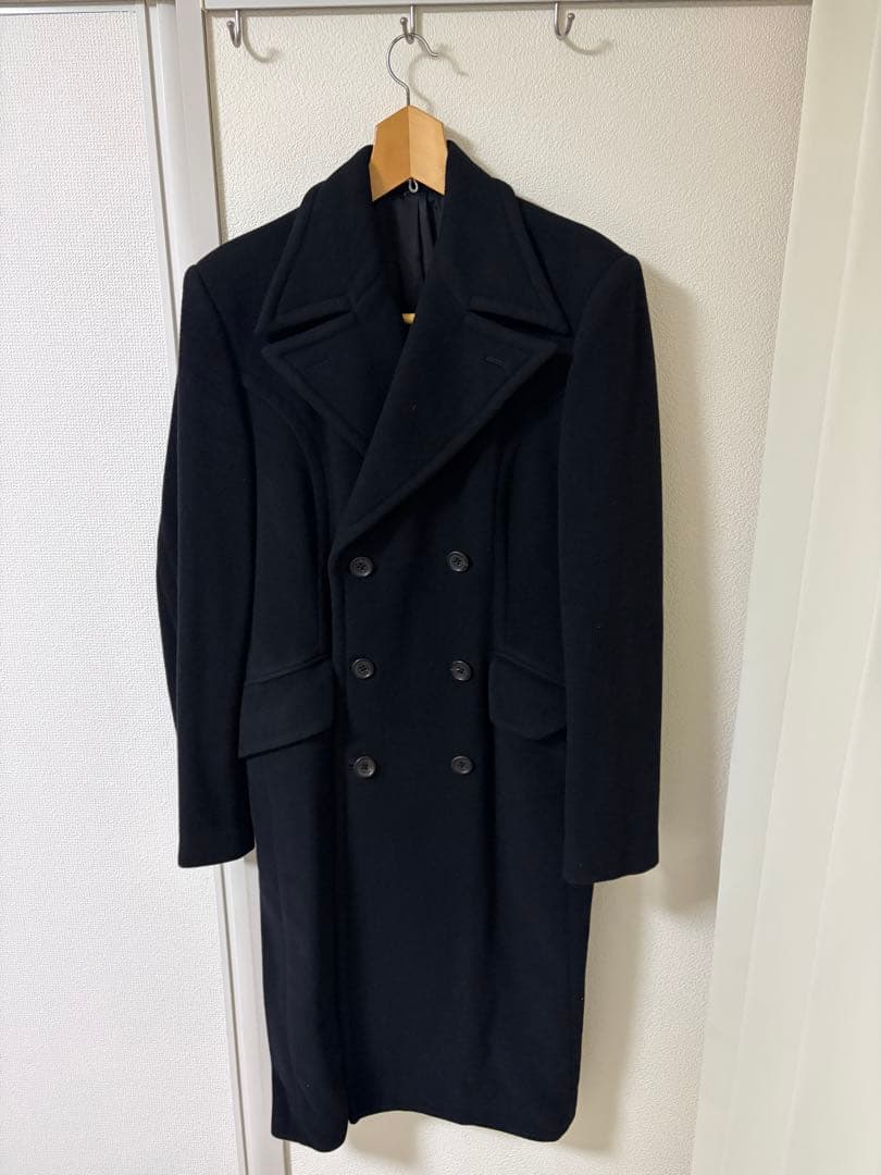 5351 ダブル ロングコート ブラック 2(ＥＩ)