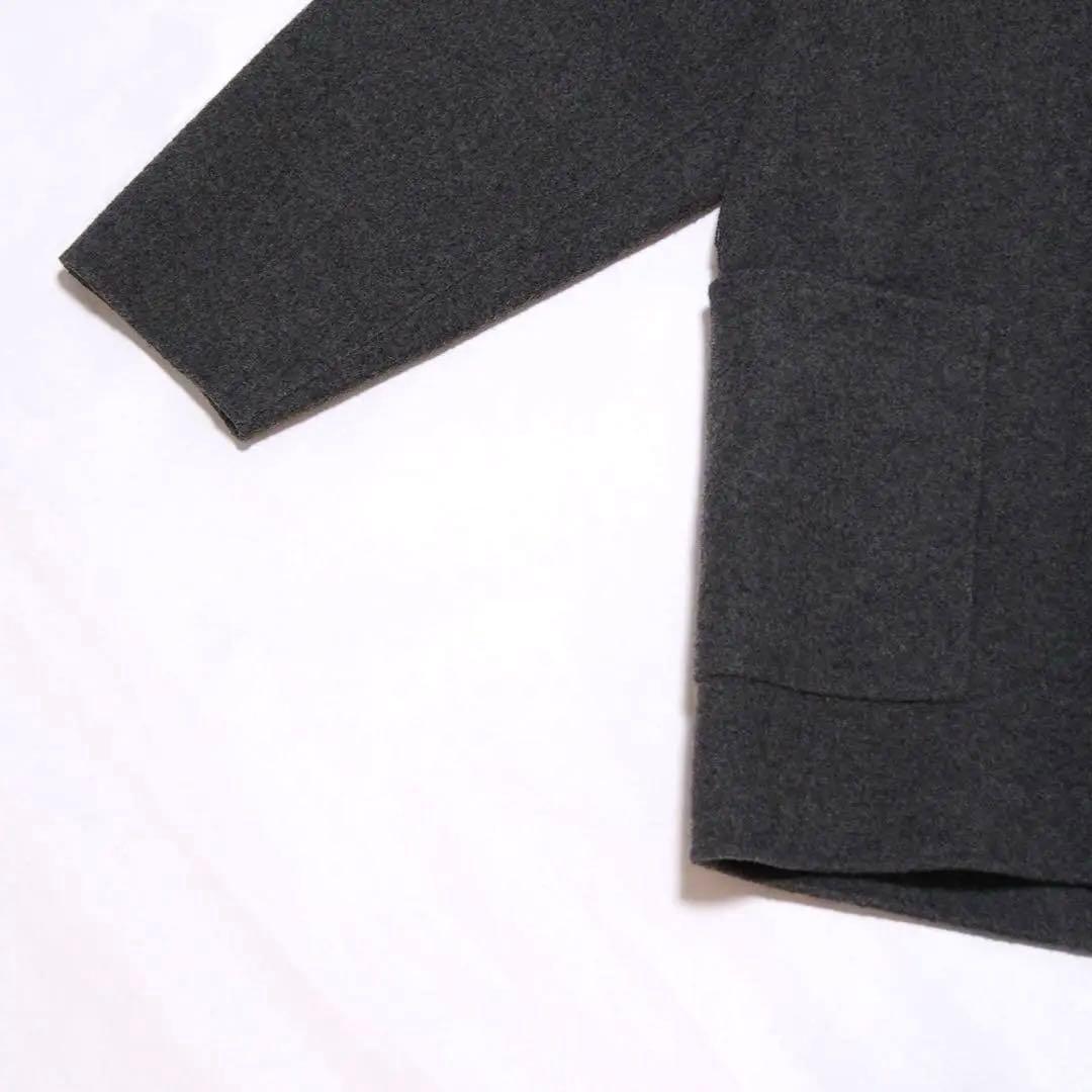 uncrave アンチマイクロバイアル リバーフーデットショートコート グレー