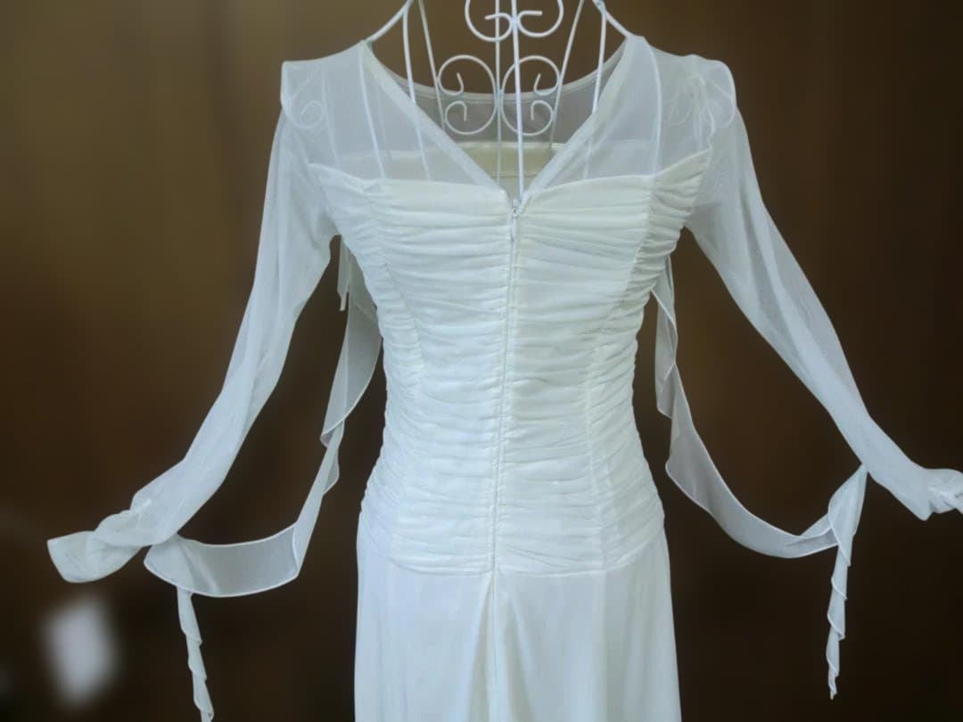 【新品タグ付】日本製/オフ白/スタンダードドレス☆社交ダンス