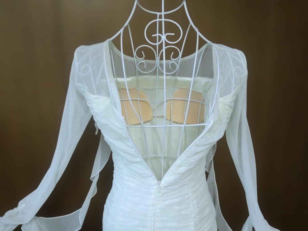 【新品タグ付】日本製/オフ白/スタンダードドレス☆社交ダンス