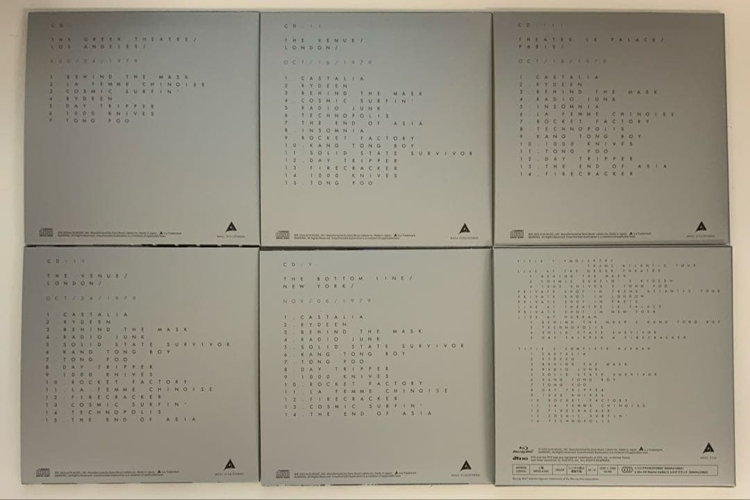 美品ピン付　YMO 1979 TRANS ATLANTIC TOUR LIVE