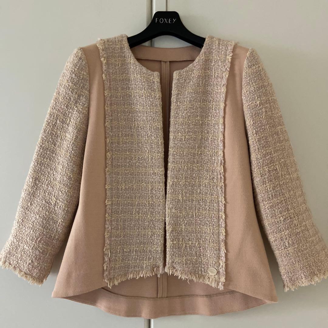 ♡美品♡ フォクシー ツイード カーディガン ジャケット 40 ベリーニ