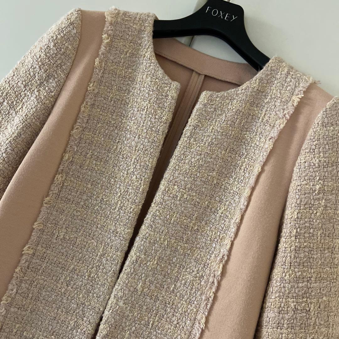 ♡美品♡ フォクシー ツイード カーディガン ジャケット 40 ベリーニ