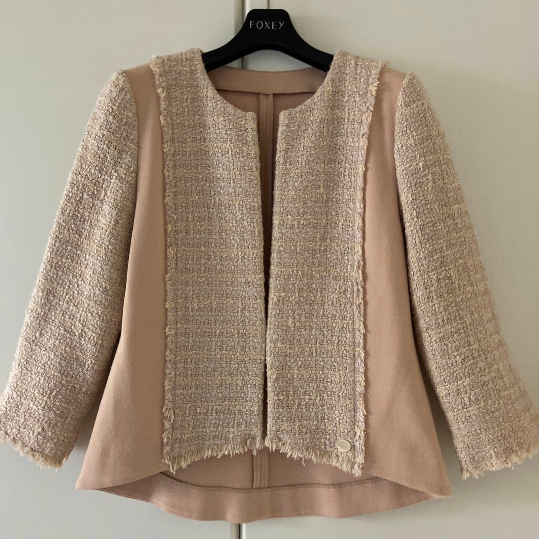 ♡美品♡ フォクシー ツイード カーディガン ジャケット 40 ベリーニ