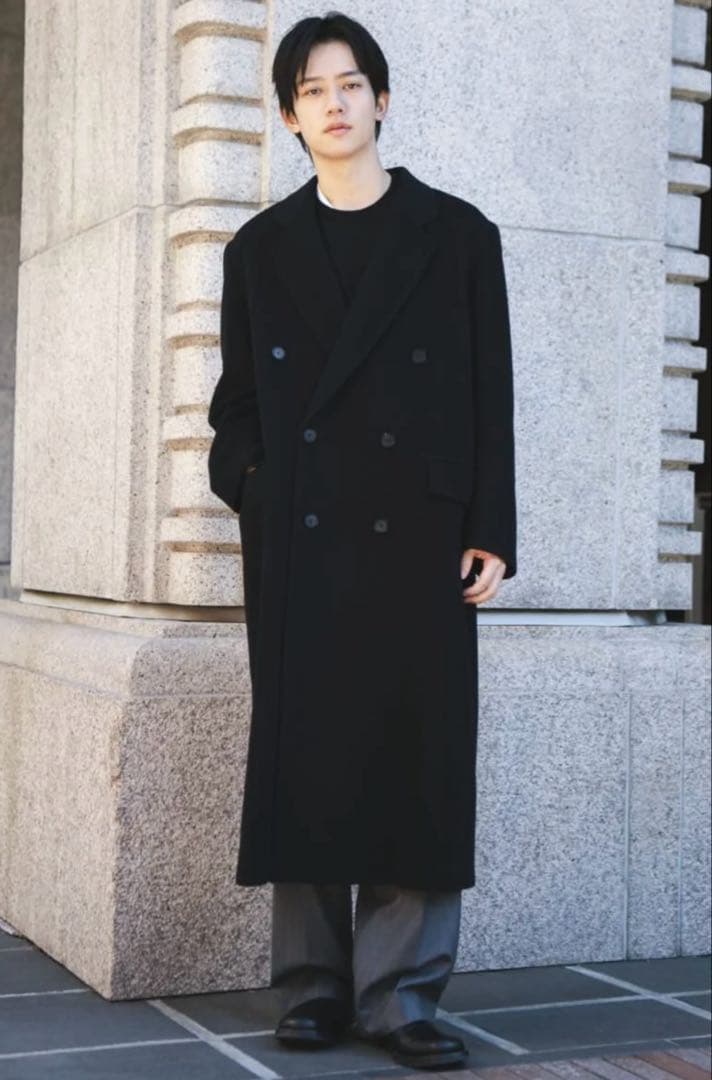 オーラリー　25awダブルチェスターコート　サイズ3