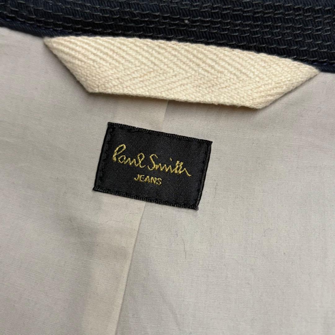 Paul Smith ポールスミス　レザー切替　カシミヤ混　ウールジャケット