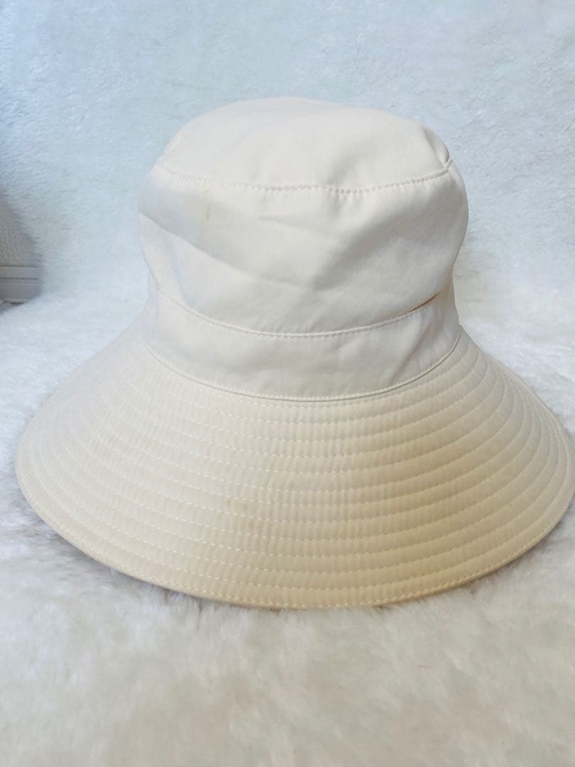 HERMES エルメス バケットハット 帽子 サイズ57 ホワイト系