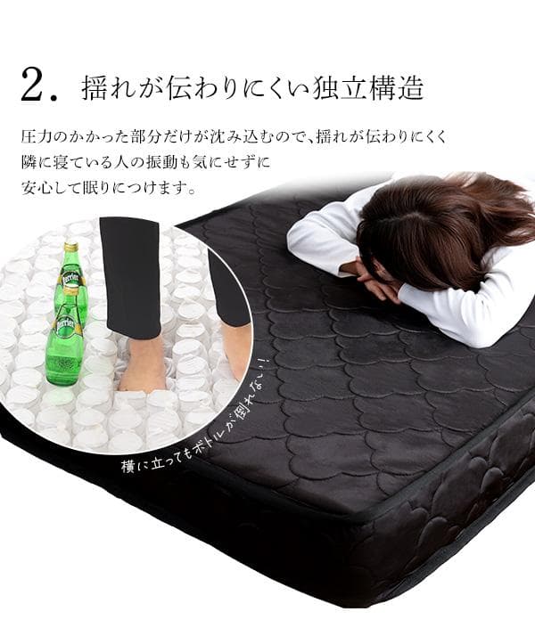 ポケットコイル　マットレス　クイーン　高品質　【RAFFITA】