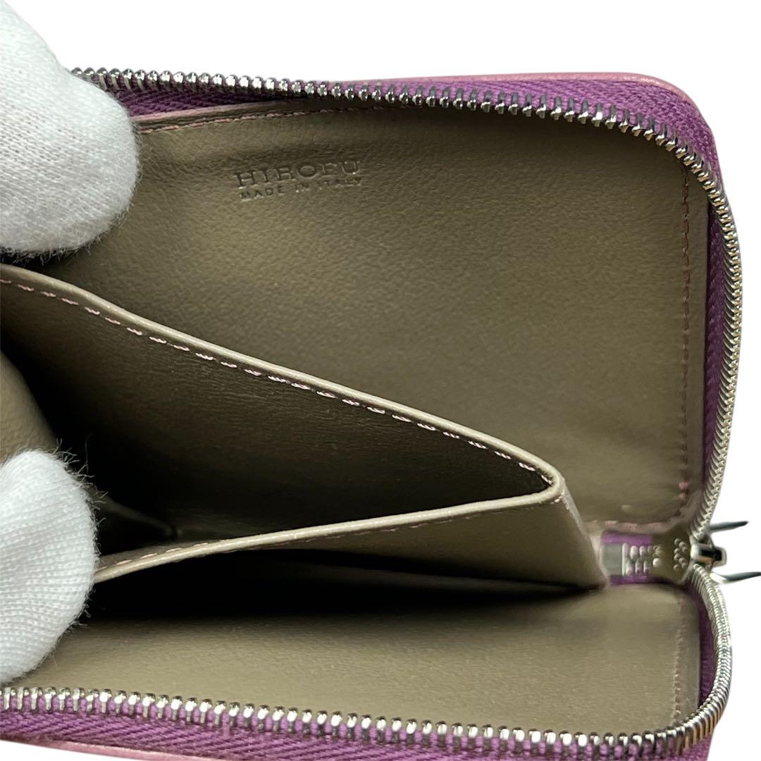 未使用　ヒロフ　プラティカ　ケース レザー コンパクト ウォレット 本革