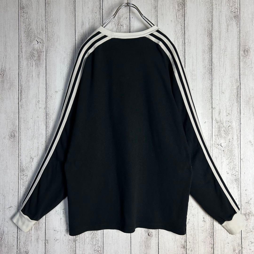 6088【人気コラボ】グッチ×アディダス‪☆袖ライン入りロンT 長袖カットソー