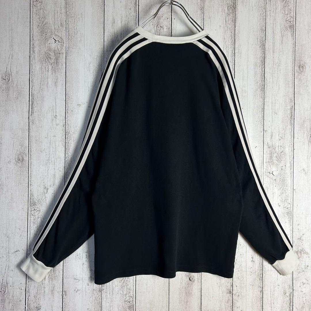 6088【人気コラボ】グッチ×アディダス‪☆袖ライン入りロンT 長袖カットソー