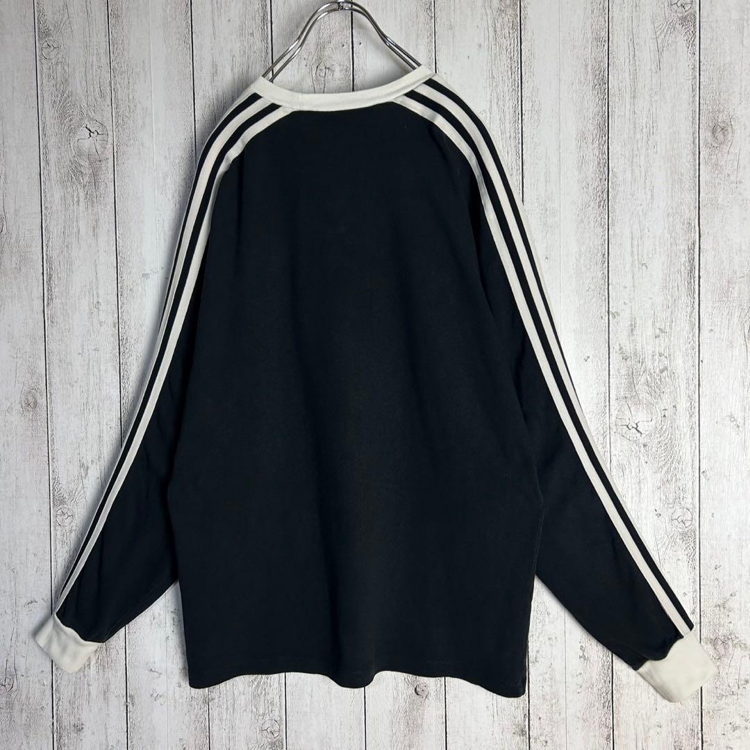 6088【人気コラボ】グッチ×アディダス‪☆袖ライン入りロンT 長袖カットソー