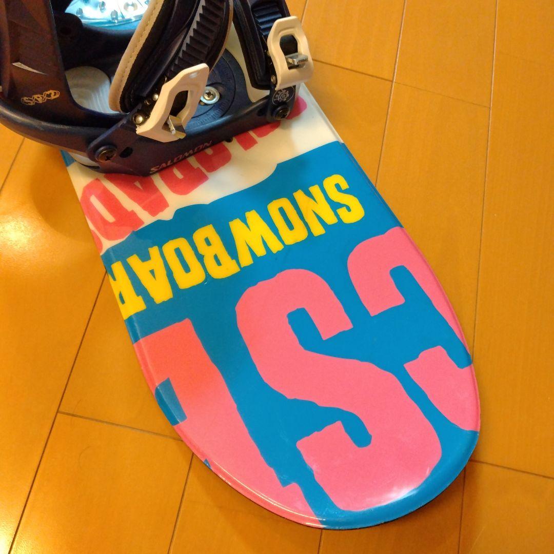 CSB ジュニア スノーボードセット 120 サロモン ビンディング付き キッズ