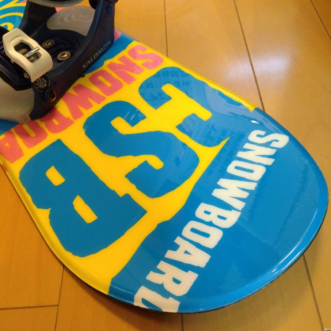 CSB ジュニア スノーボードセット 120 サロモン ビンディング付き キッズ