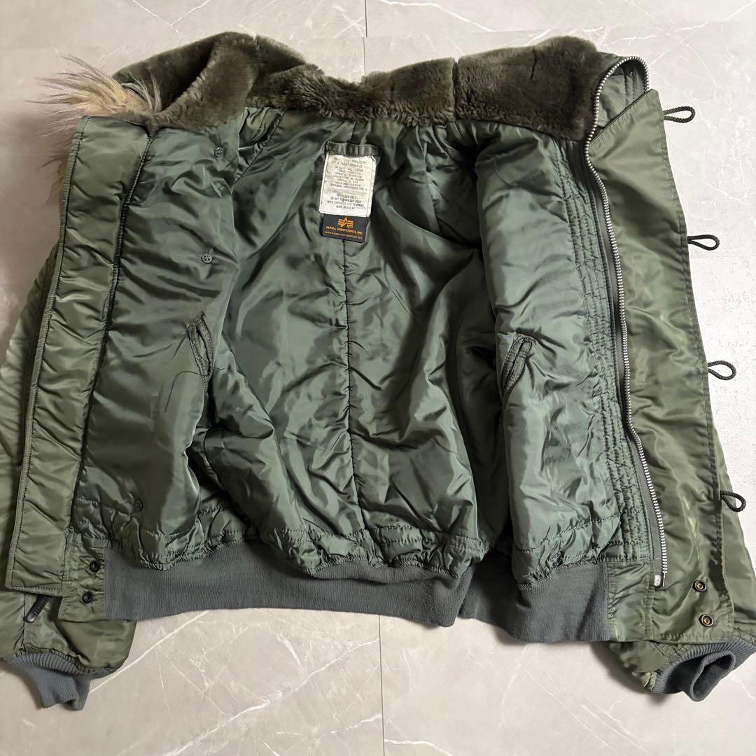USA製　ALPHA フライトジャケット　N-2B Lサイズ　短丈　y2k