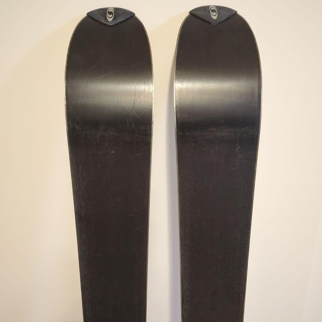 Salomon スキー板 シルバー/ブルー バインディング付き