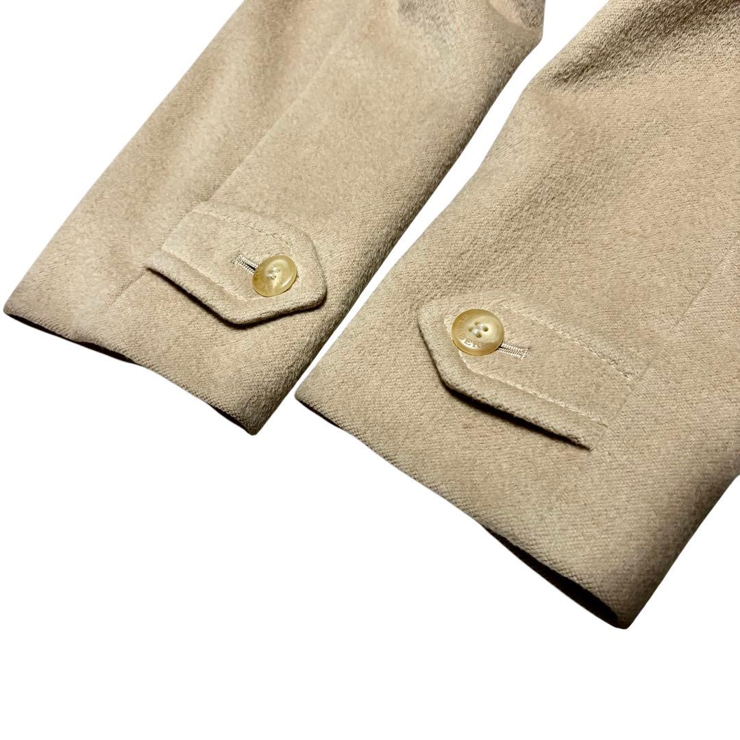 美品 バーバリー アンゴラウール ロングコート ベルト ベージュ ノバチェック