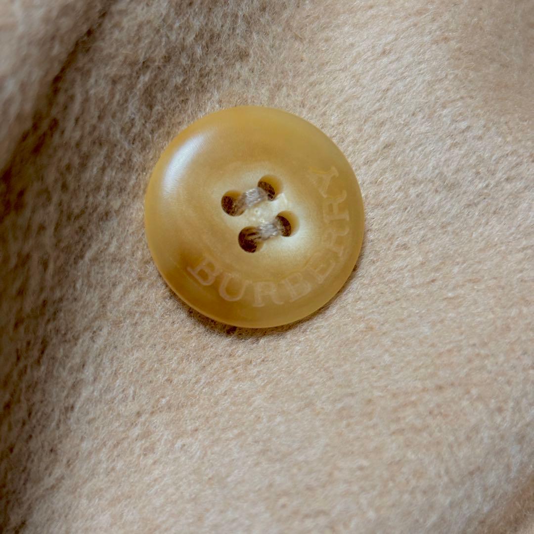 美品 バーバリー アンゴラウール ロングコート ベルト ベージュ ノバチェック