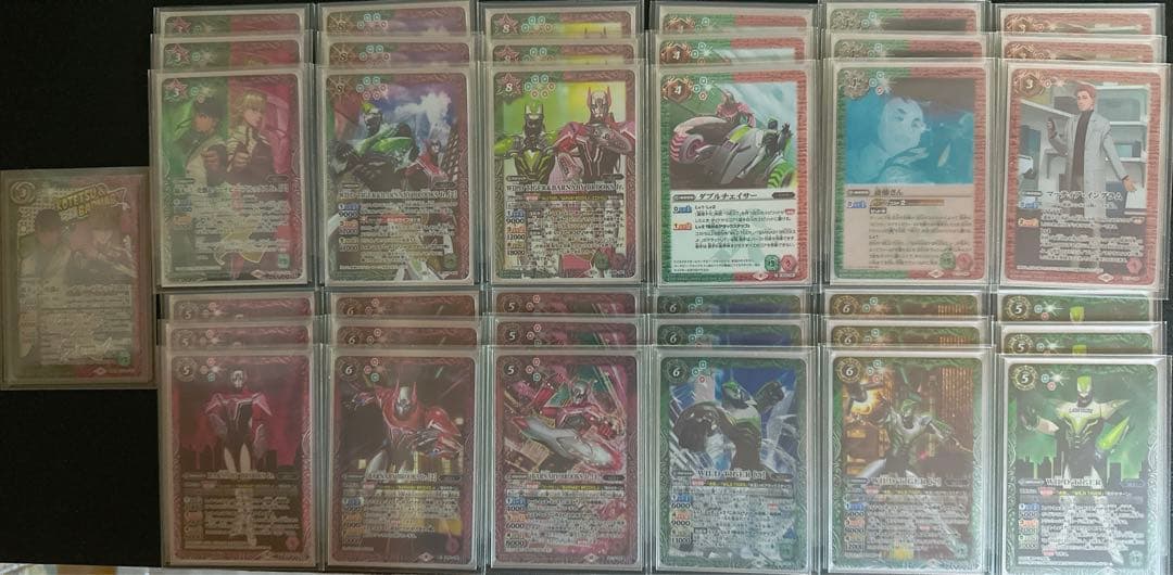 や*や様 バトスピ　赤緑　タイバニ　デッキ　パーツ