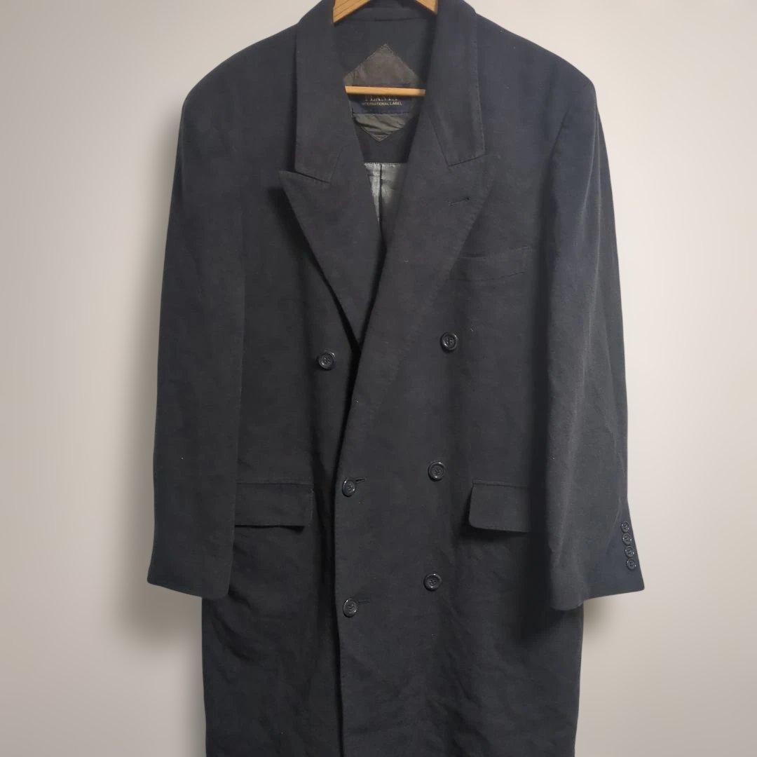 PLANTA　ダブルブレスト　ロングチェスターコート　アンゴラ ツバメ　　46