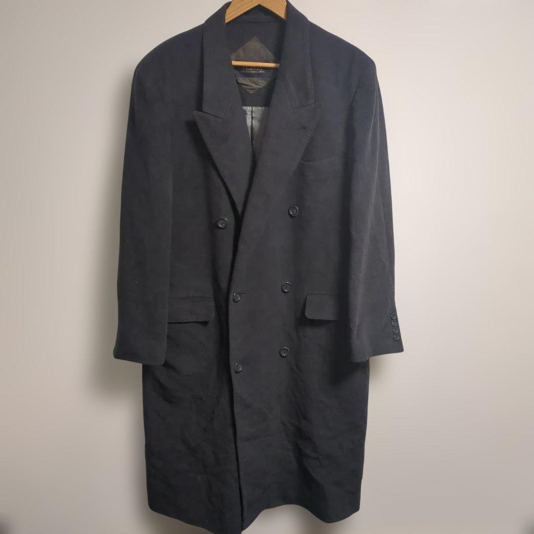 PLANTA　ダブルブレスト　ロングチェスターコート　アンゴラ ツバメ　　46