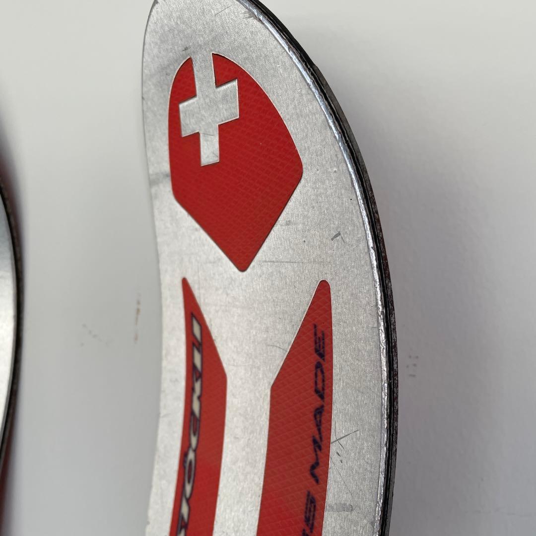 Stöckli スキー板 シルバー/オレンジ/紫 バインディング付き