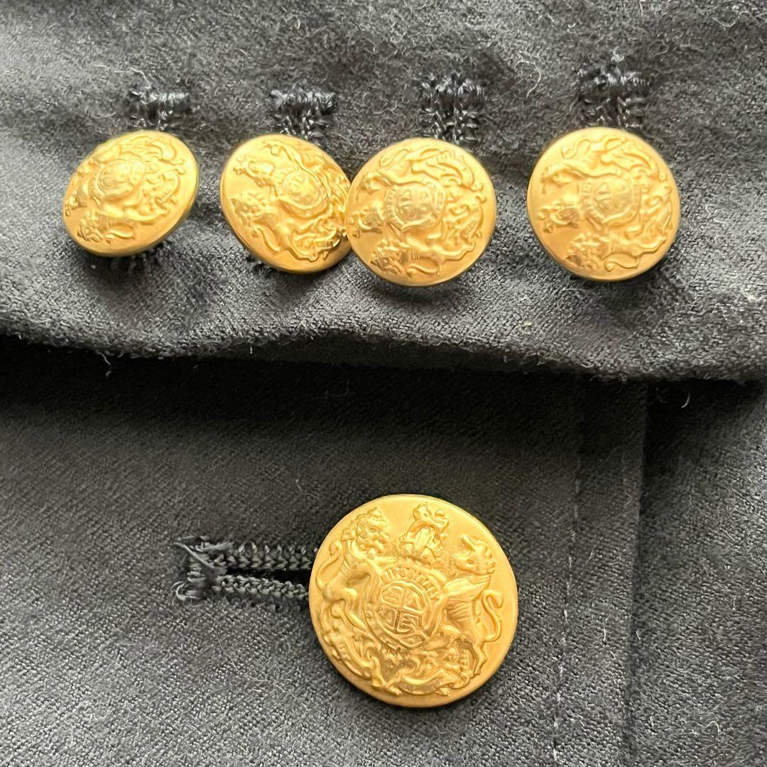 RALPH LAUREN 紺ブレザー 金ボタン チェックスカート 上下