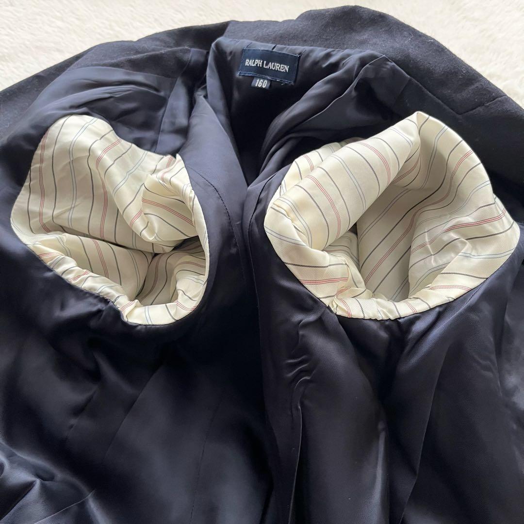 RALPH LAUREN 紺ブレザー 金ボタン チェックスカート 上下