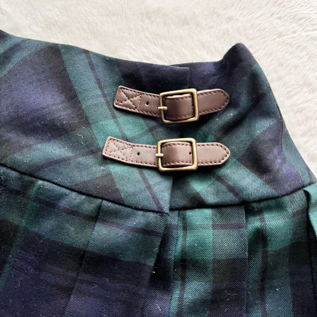 RALPH LAUREN 紺ブレザー 金ボタン チェックスカート 上下