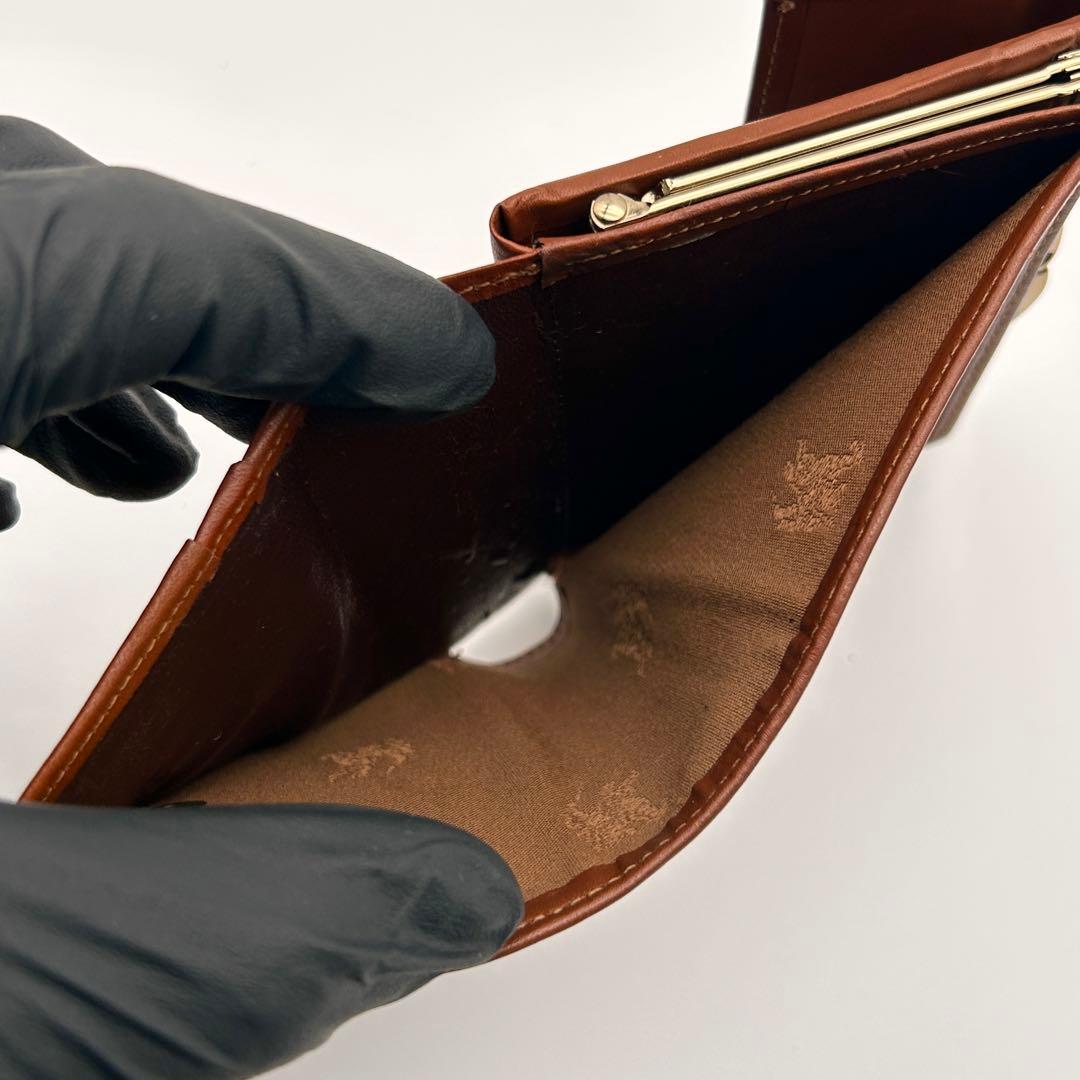 ✨レア美品✨ BURBERRY 三つ折り財布 がま口 ヴィンテージ 希少性大