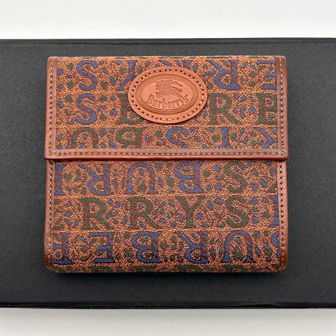 ✨レア美品✨ BURBERRY 三つ折り財布 がま口 ヴィンテージ 希少性大