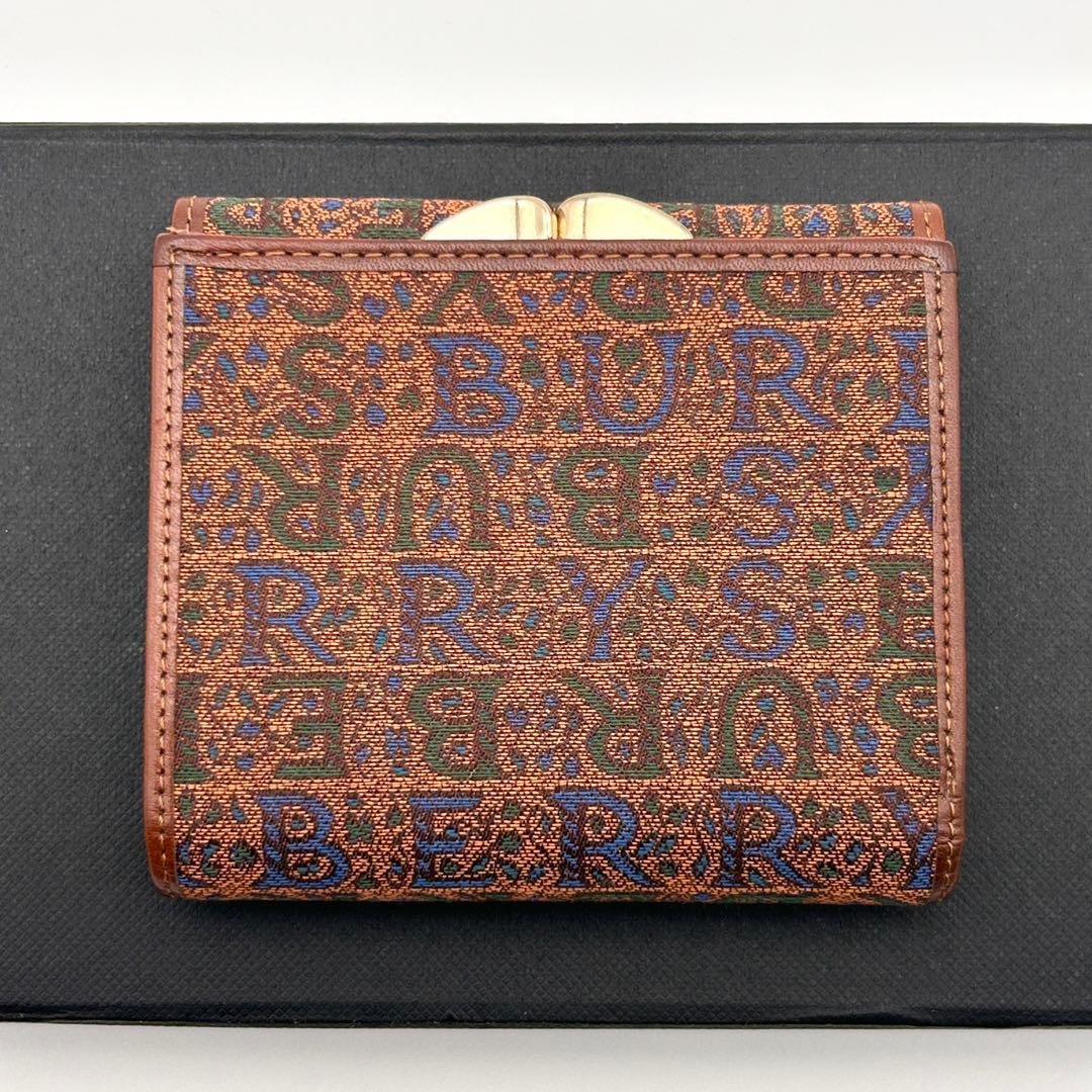 ✨レア美品✨ BURBERRY 三つ折り財布 がま口 ヴィンテージ 希少性大