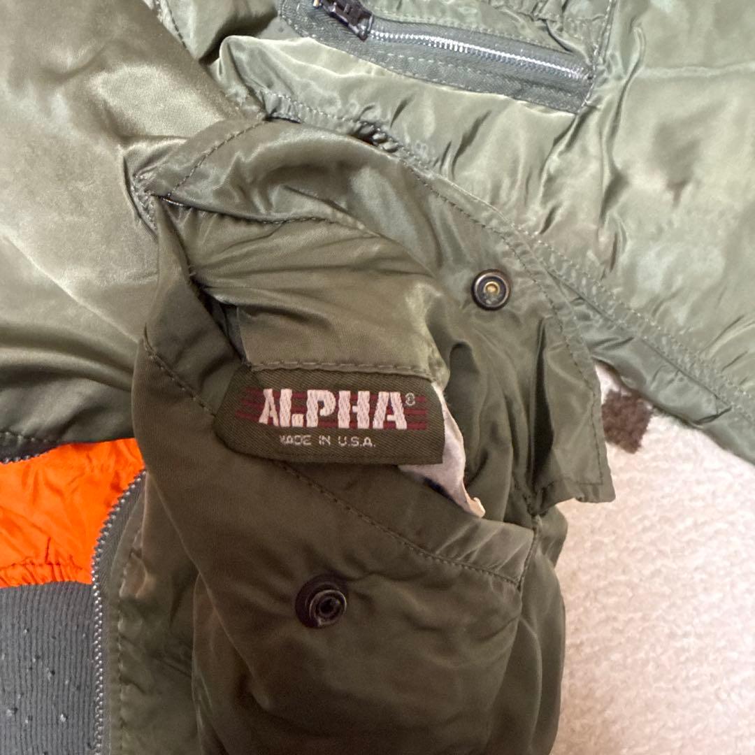 alpha industry フライトジャケット　XL アメリカ製