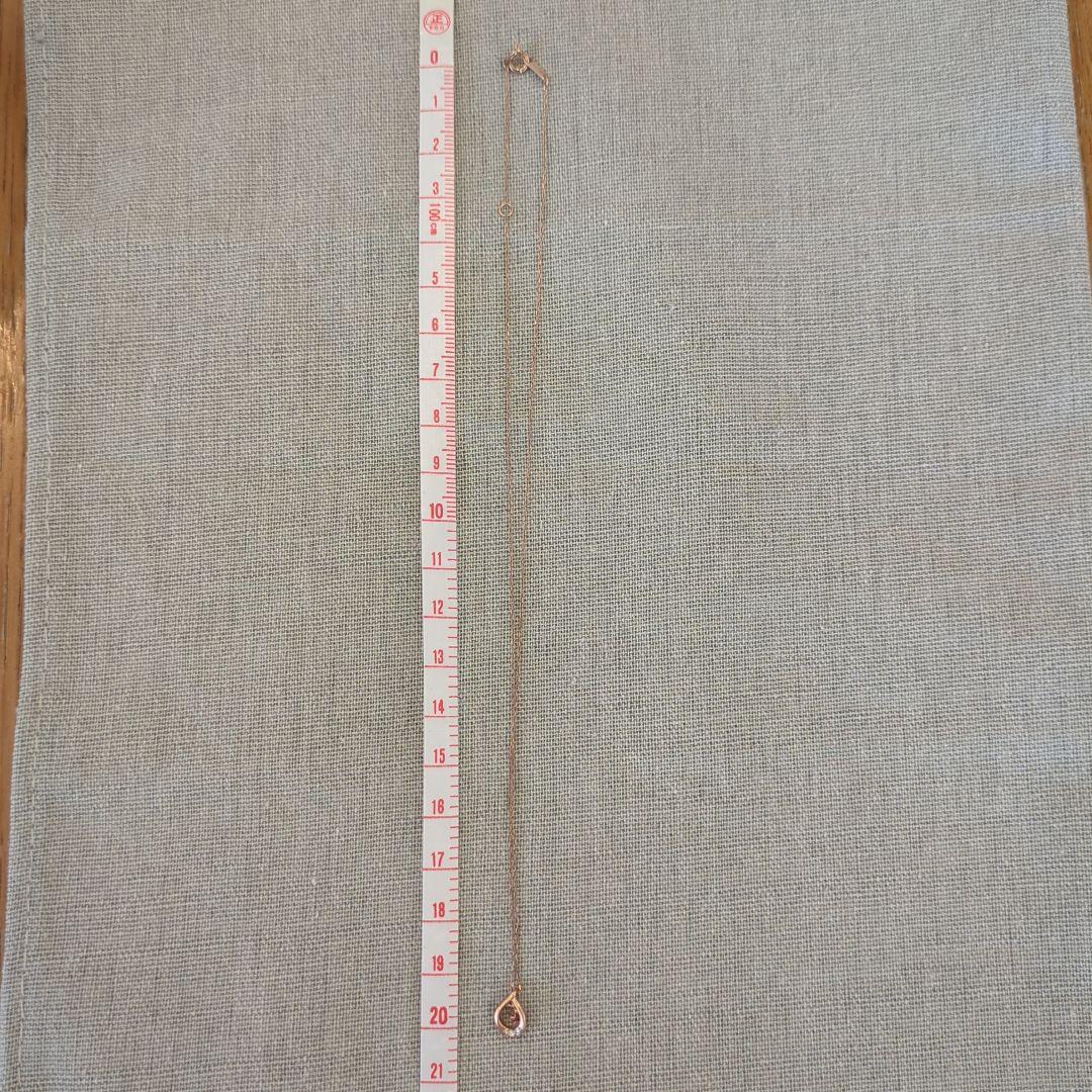 canal4℃　K10しずく型ネックレス