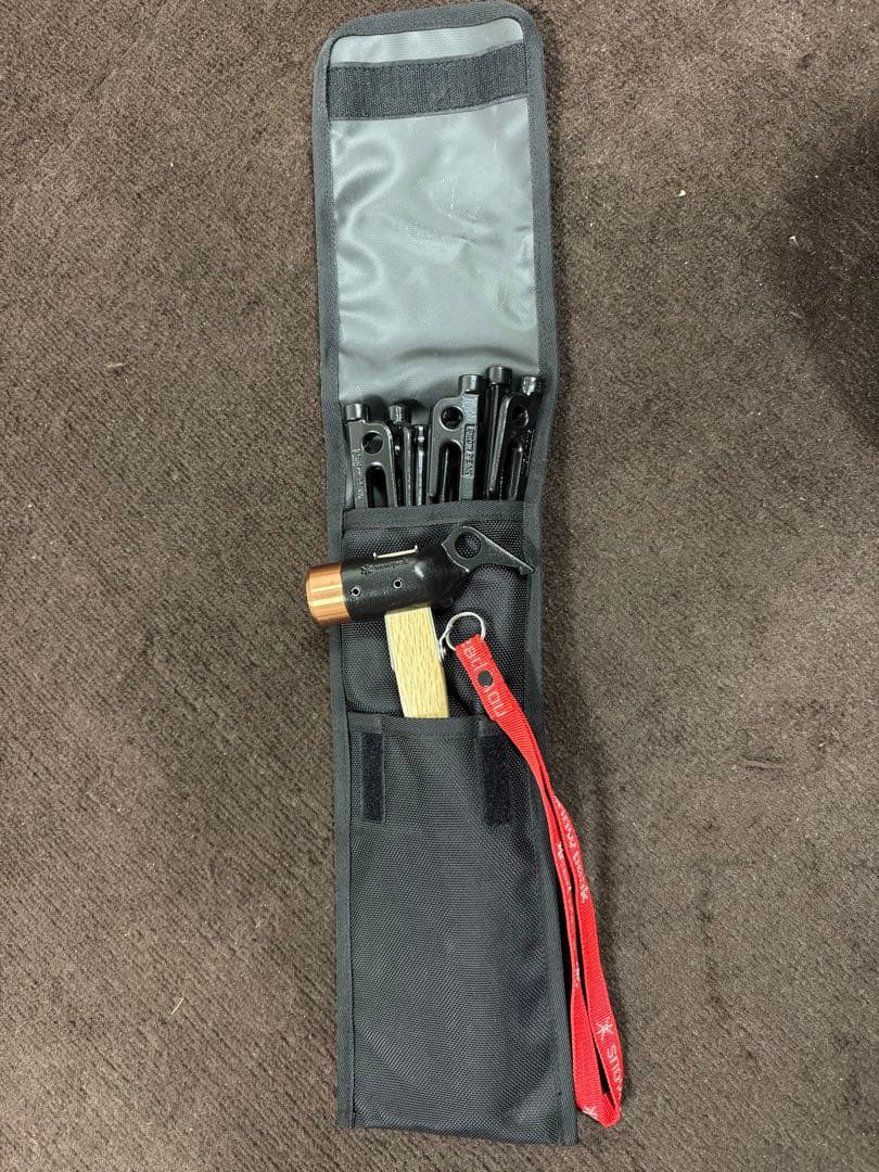 未使用品　スノーピーク　ソリッドステークス30 10本 ペグハンマー 収納ケース