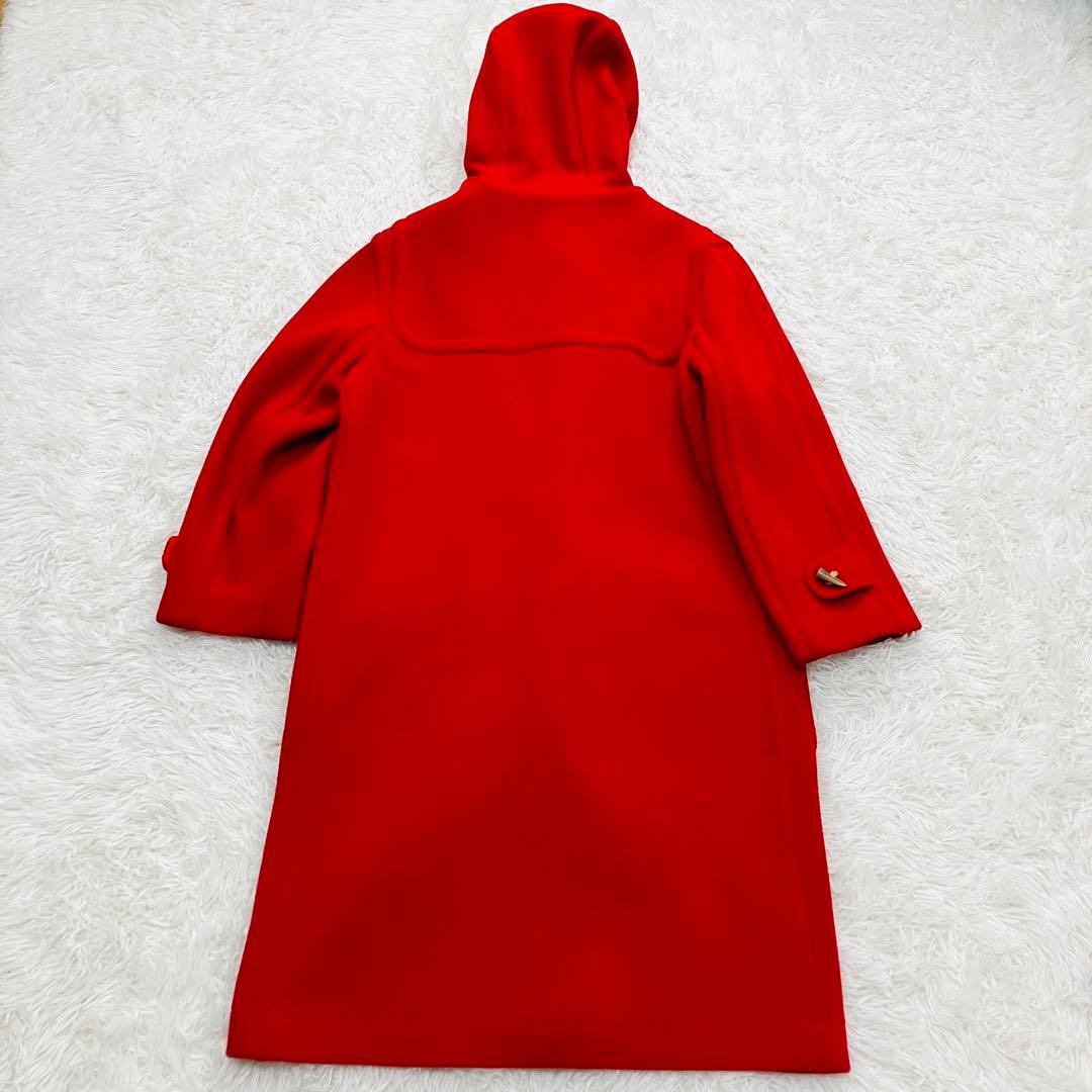 【希少カラー】　AVON HOUSE ダッフルコート　ロング丈　ヘリンボーン　赤