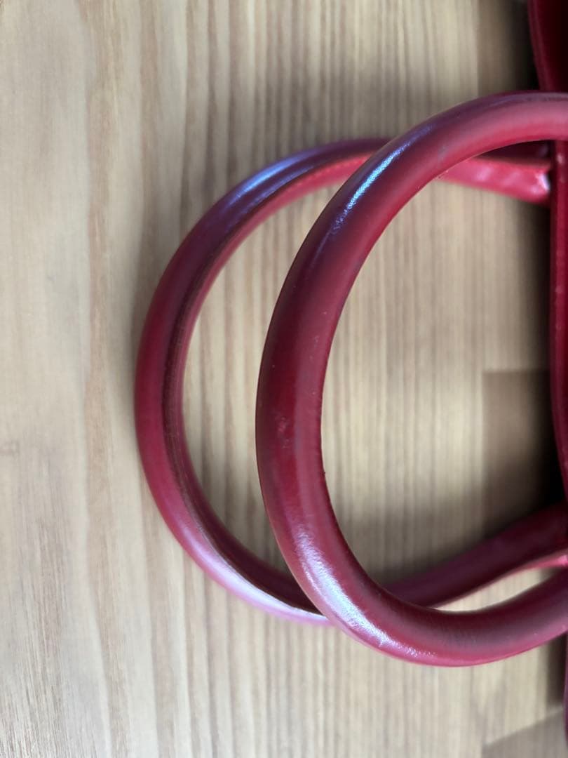 GUCCI グッチ GGキャンバス レザー トートバッグ 赤　002 1119