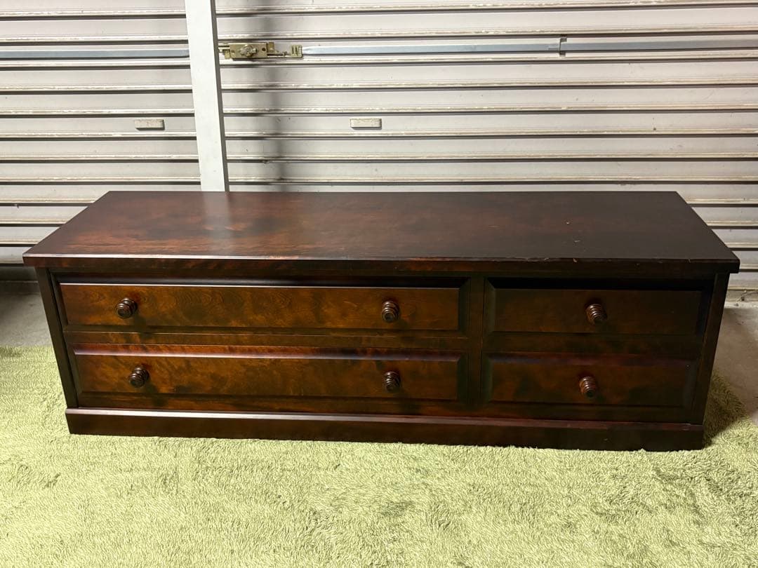 ☆ バレエダンサー　北海道民芸 ローチェスト 幅129.5cm　整理 収納