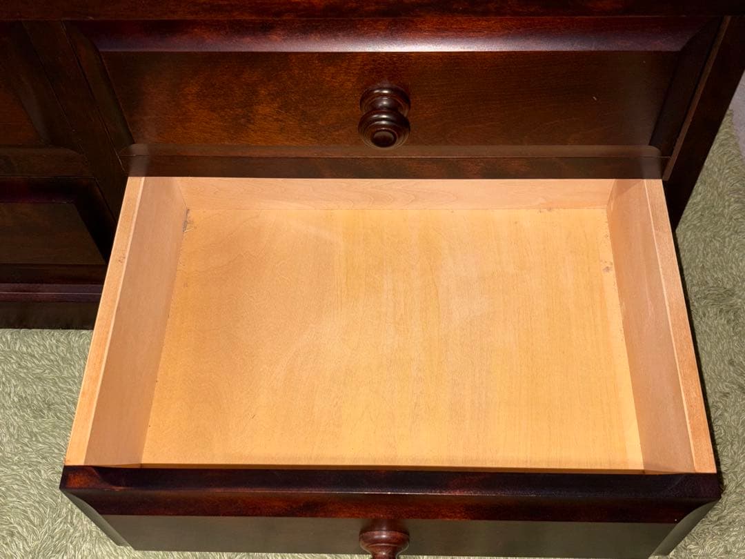 ☆ バレエダンサー　北海道民芸 ローチェスト 幅129.5cm　整理 収納