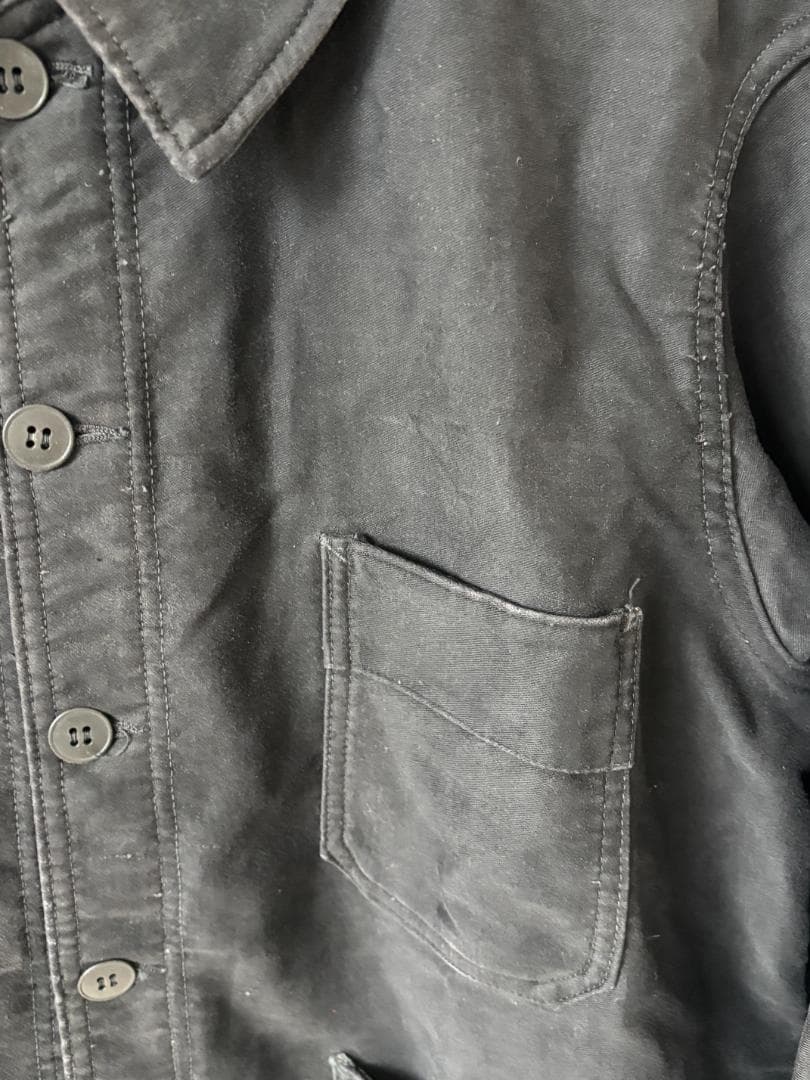 アドルフラフォン ブラックモールスキン ジャケット adolphe lafont